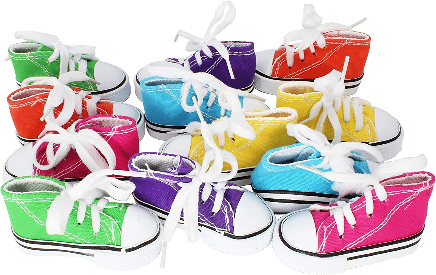 12 Mini Sneakers for Bird Toys and Play