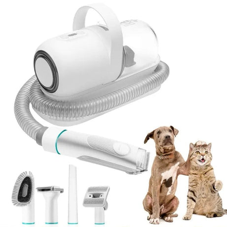 Neabot P1 Pro Pet Grooming Kit & Vacuum Suction 99% Pet Hair Professional Grooming Clippers with 5 Proven Grooming Tools for Dog