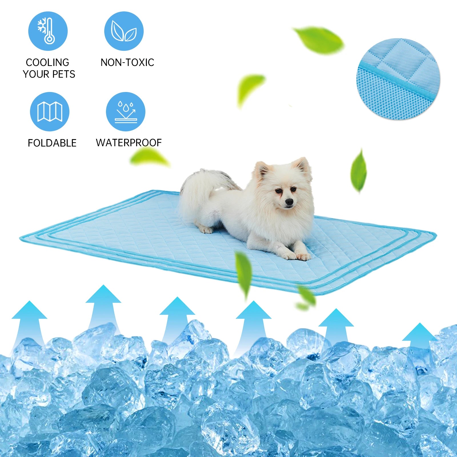 Breathable Washable Pet Cooling Mat for Summer and for Small Medium Large Dogs